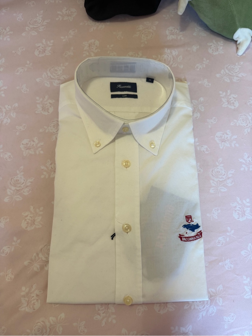 White Button-Down Men's Shirt